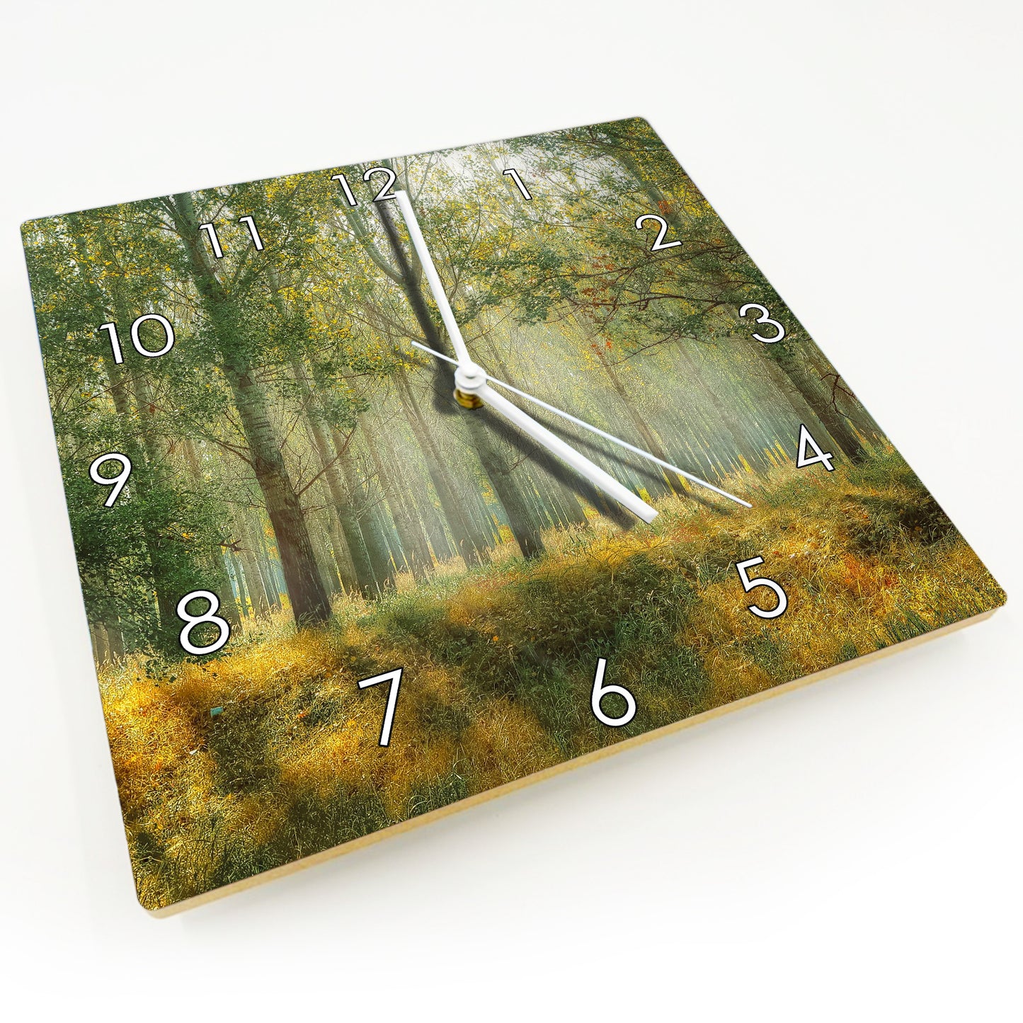 Hochwertige 30cm-Uhren Made in Alzenau Lautlose Uhr MDF Acryl Motiv Paradieswald