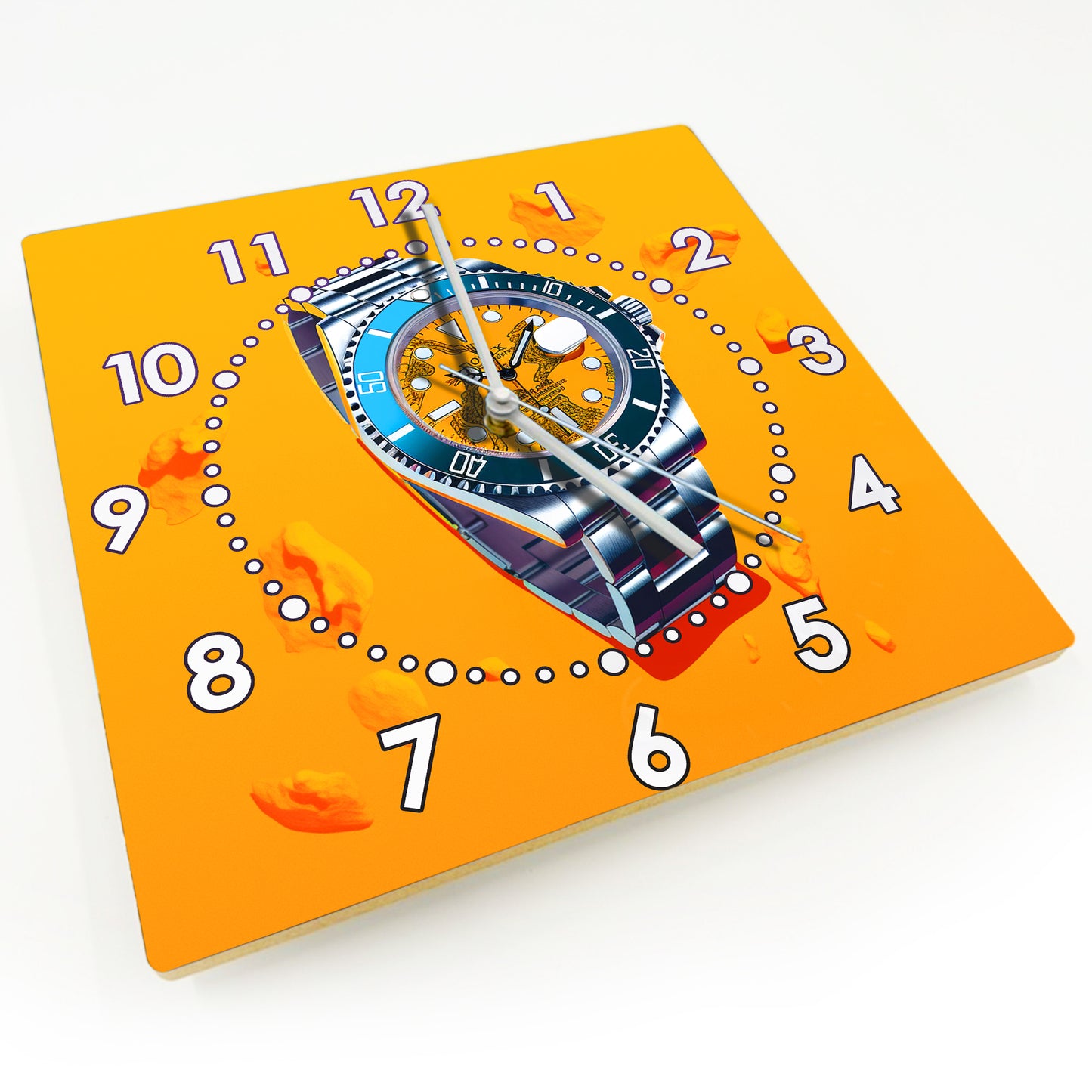 Hochwertige 30cm-Uhren Made in Alzenau Lautlose Uhr MDF Acryl Motiv Armbanduhr