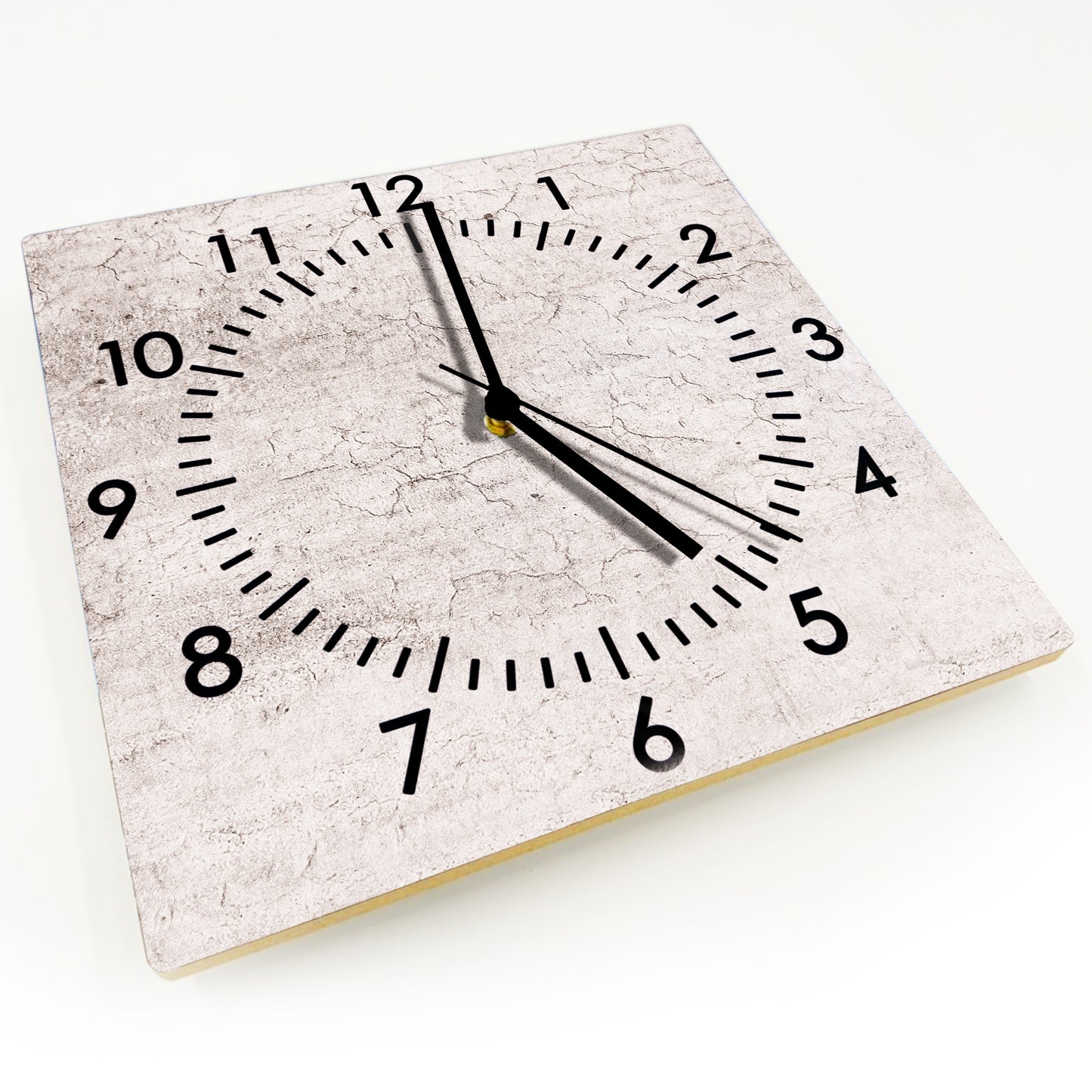 Hochwertige 30cm-Uhren Made in Alzenau Lautlose Uhr MDF Acryl Motiv Betonwand