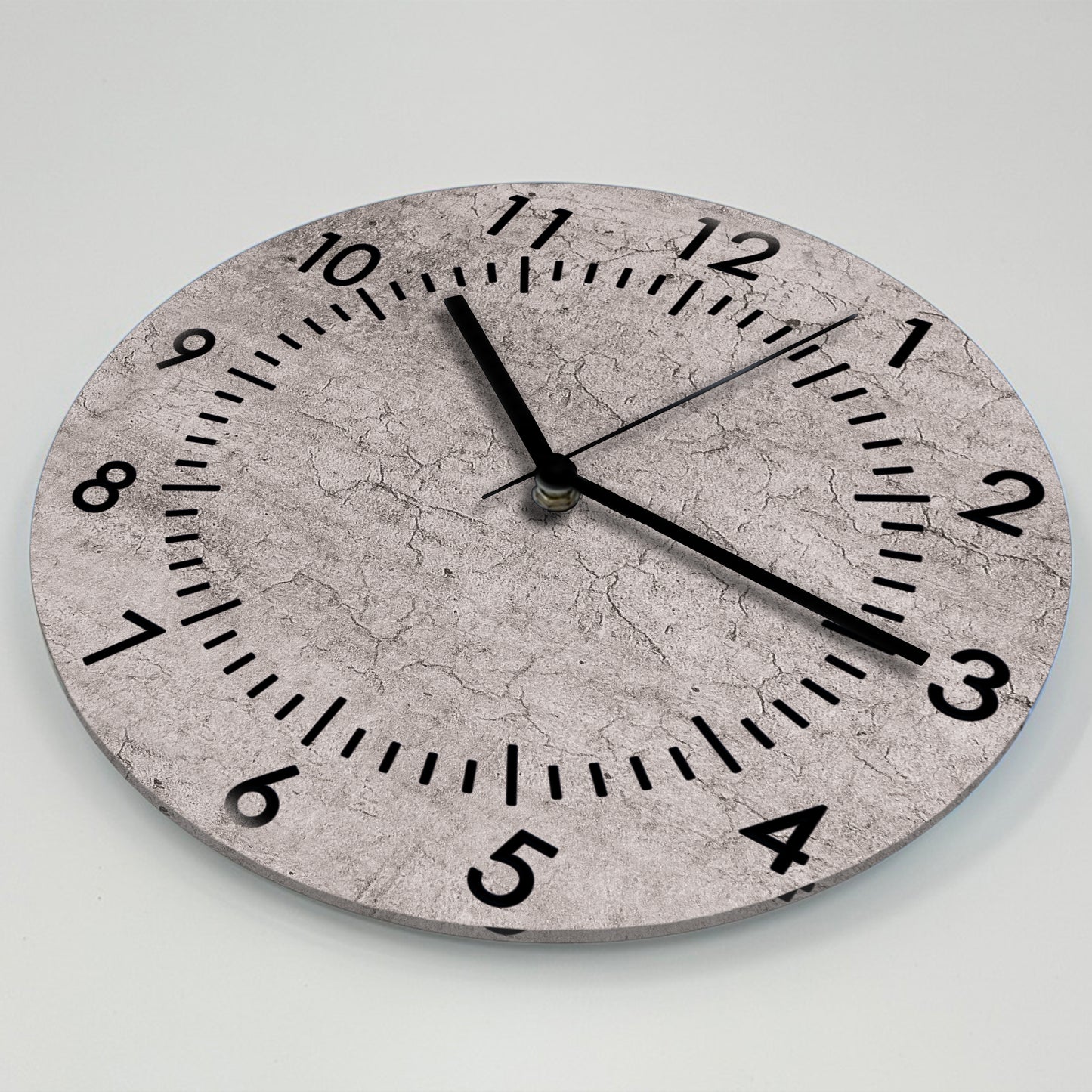 Hochwertige 30cm-Uhren Made in Alzenau Lautlose Uhr MDF Acryl Motiv Betonwand