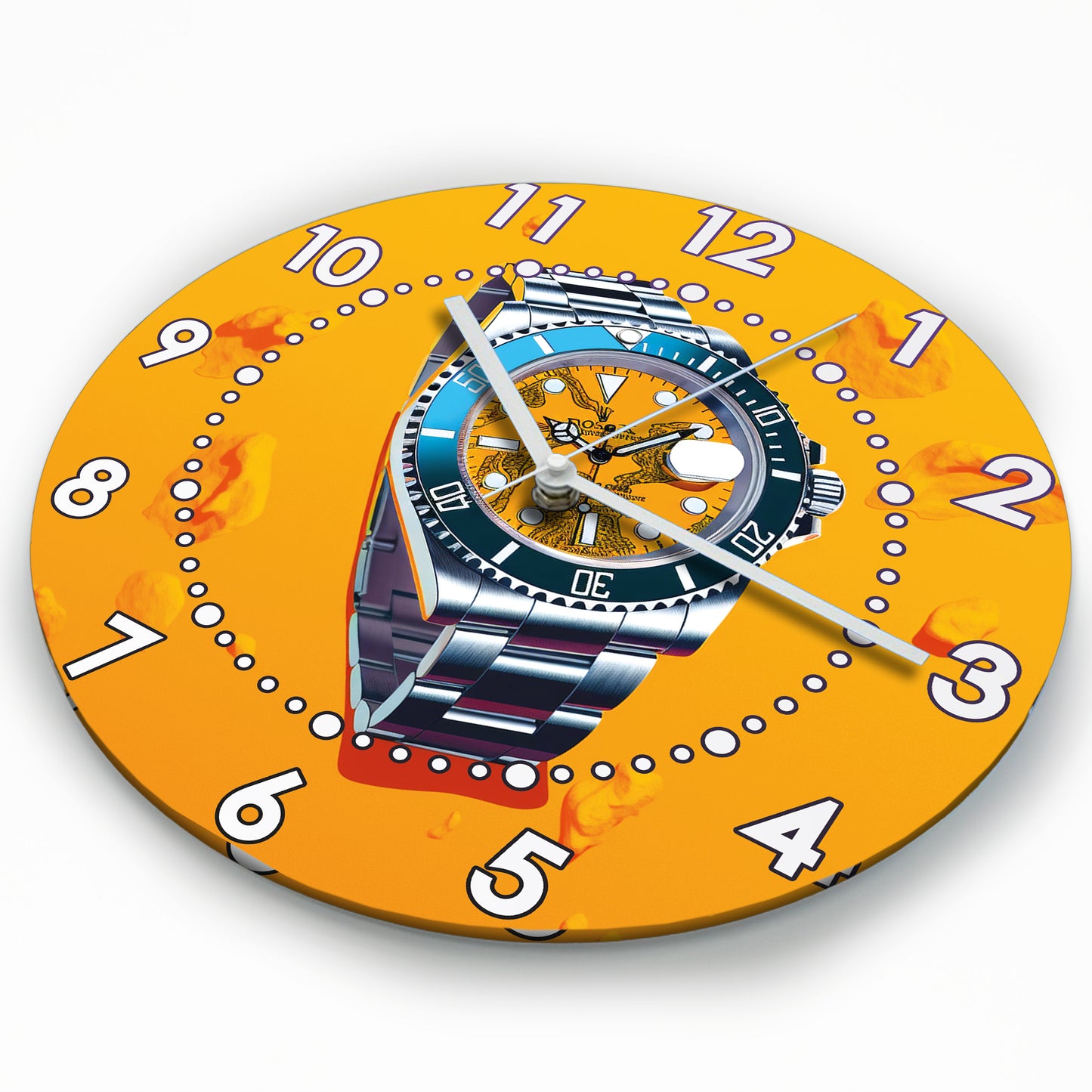 Hochwertige 30cm-Uhren Made in Alzenau Lautlose Uhr MDF Acryl Motiv Armbanduhr