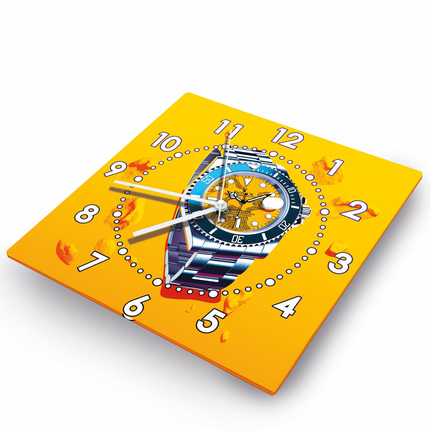 Hochwertige 30cm-Uhren Made in Alzenau Lautlose Uhr MDF Acryl Motiv Armbanduhr