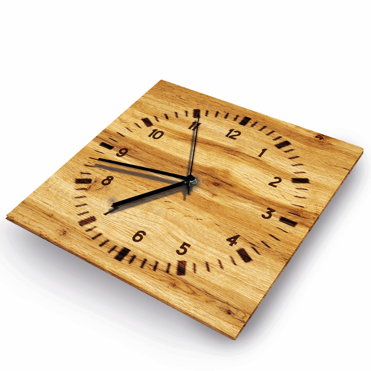 Hochwertige 30cm-Uhren Made in Alzenau Lautlose Uhr MDF Acryl Motiv Holz Branding