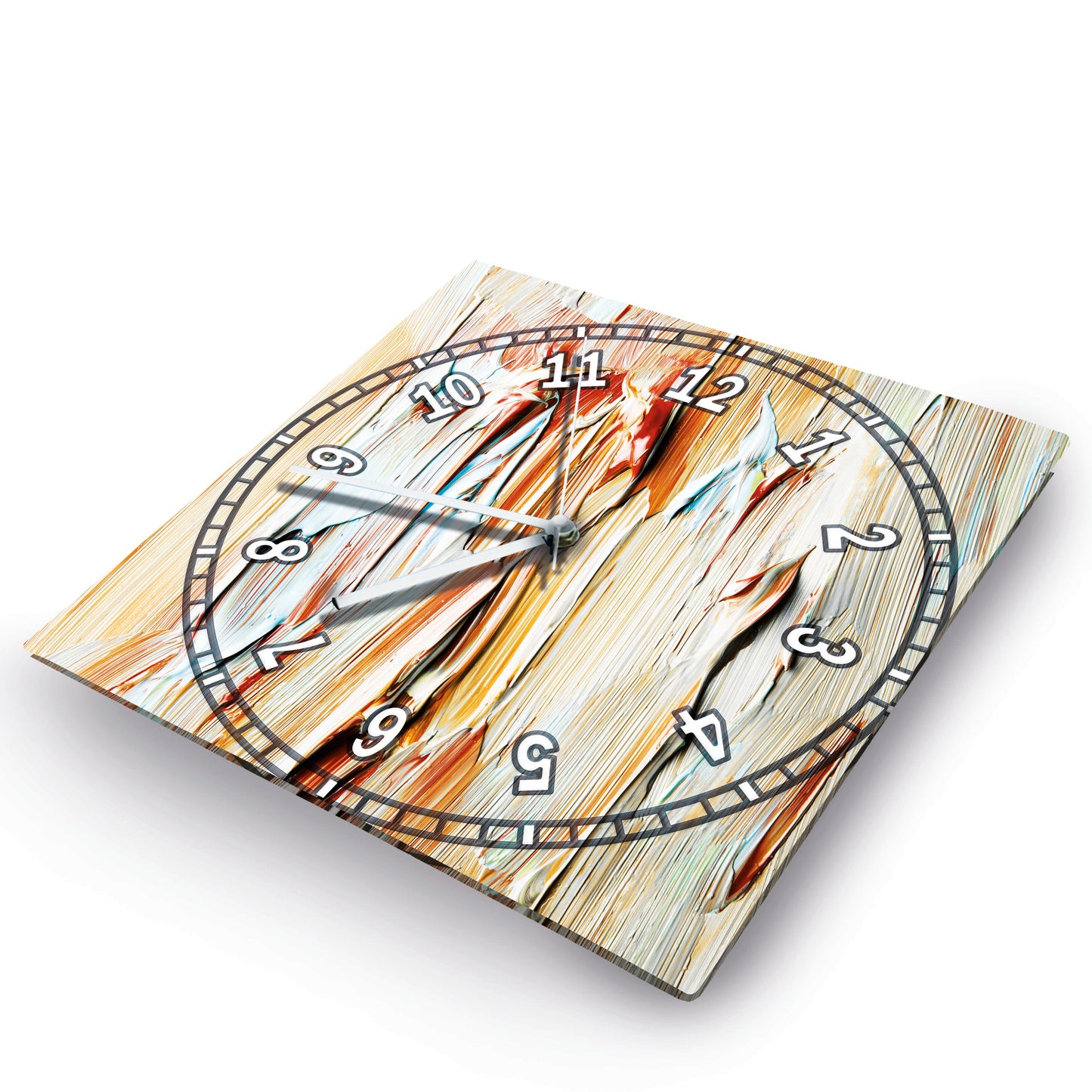 Hochwertige 30cm-Uhren Made in Alzenau Lautlose Uhr MDF Acryl Motiv Holzkunst