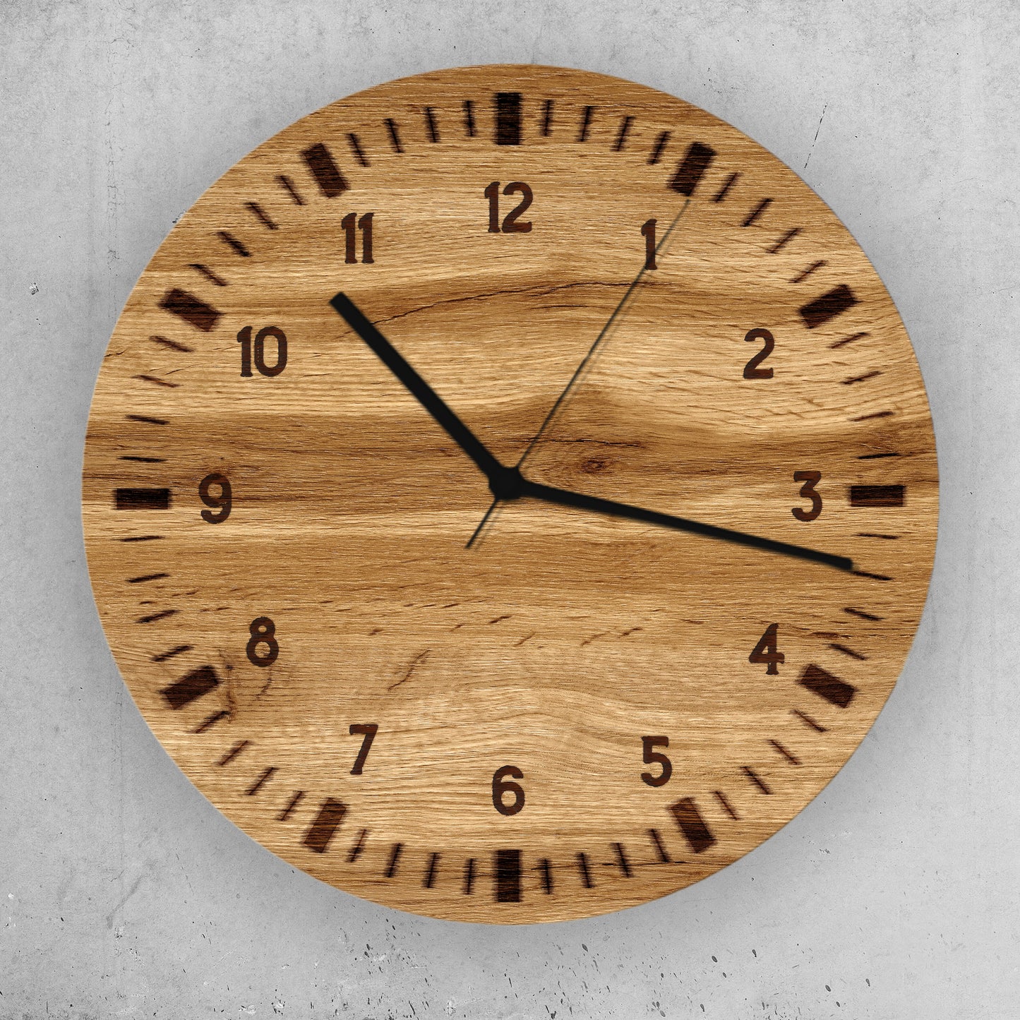 Hochwertige 30cm-Uhren Made in Alzenau Lautlose Uhr MDF Acryl Motiv Holz Branding