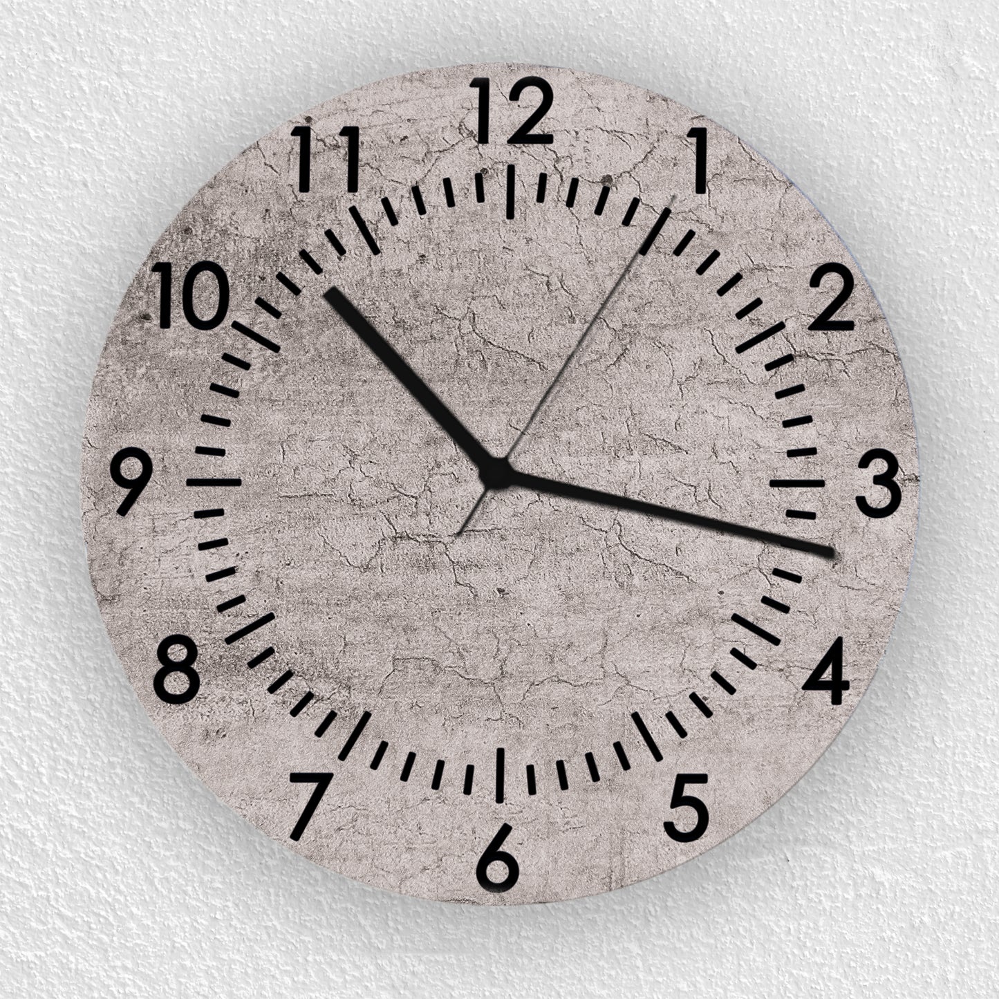 Hochwertige 30cm-Uhren Made in Alzenau Lautlose Uhr MDF Acryl Motiv Betonwand