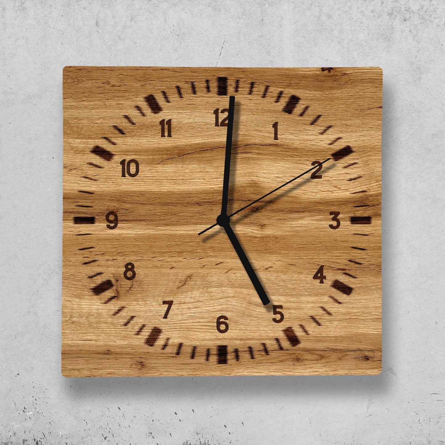 Hochwertige 30cm-Uhren Made in Alzenau Lautlose Uhr MDF Acryl Motiv Holz Branding