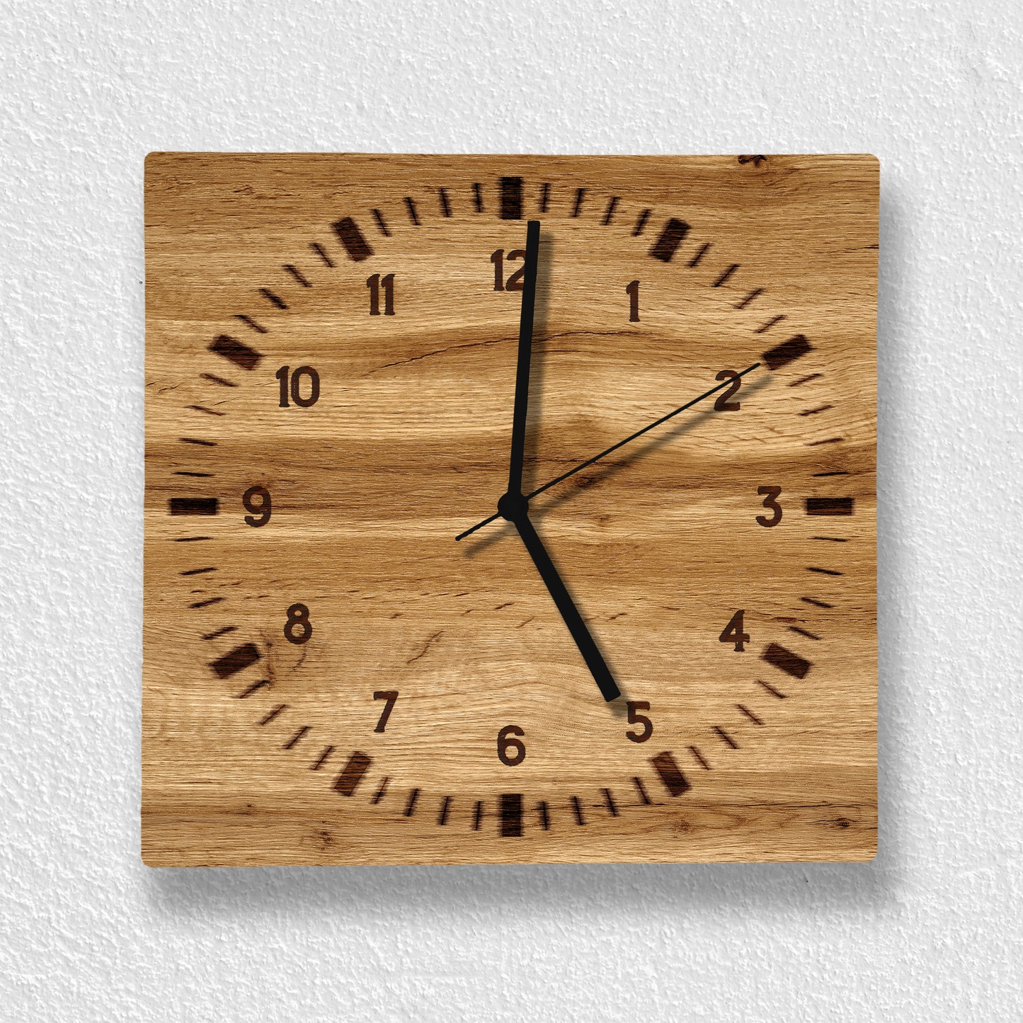 Hochwertige 30cm-Uhren Made in Alzenau Lautlose Uhr MDF Acryl Motiv Holz Branding