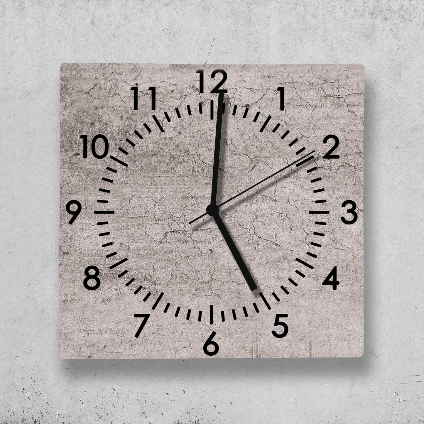 Hochwertige 30cm-Uhren Made in Alzenau Lautlose Uhr MDF Acryl Motiv Betonwand