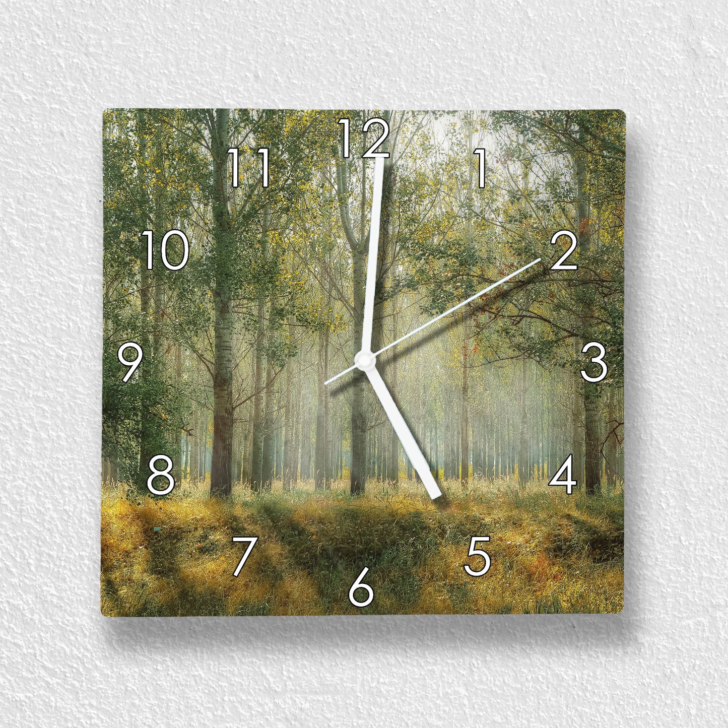 Hochwertige 30cm-Uhren Made in Alzenau Lautlose Uhr MDF Acryl Motiv Paradieswald