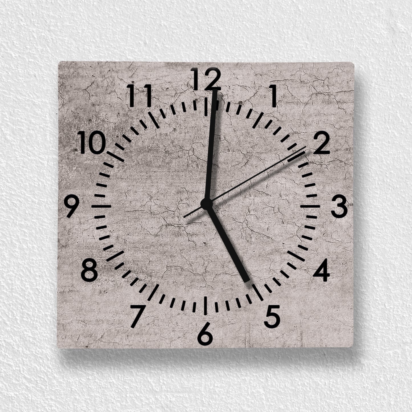 Hochwertige 30cm-Uhren Made in Alzenau Lautlose Uhr MDF Acryl Motiv Betonwand