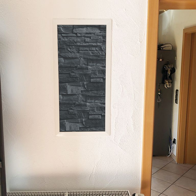Stromkasten Magnet Bild Deko Stromverteiler Sicherungskasten Hager Motiv Schiefer Steinwand