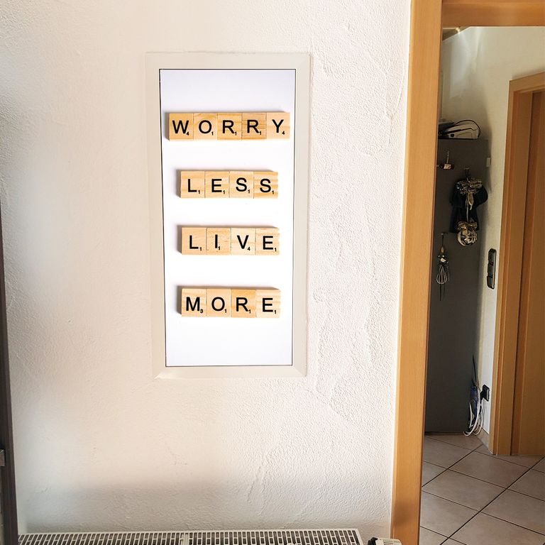 Stromkasten Magnet Bild Deko Stromverteiler Sicherungskasten Hager Motiv Worry Less Live More