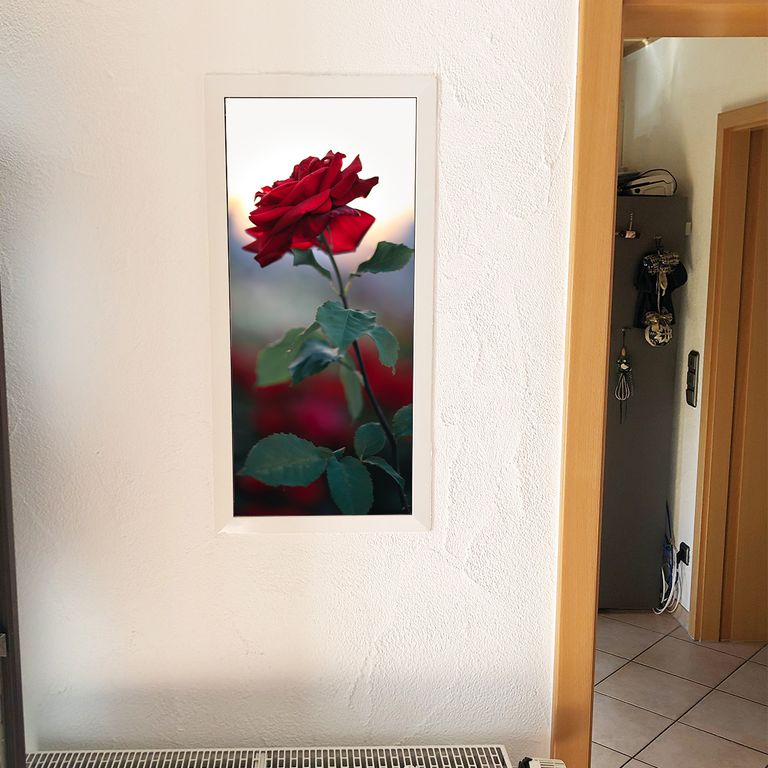 Stromkasten Magnet Bild Deko Stromverteiler Sicherungskasten Motiv Rose