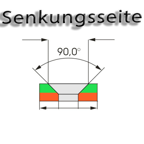 Ringmagnet Ø 10,0 x 3,4 x 3,0 mm N42 Nickel mit Senkung Süd
