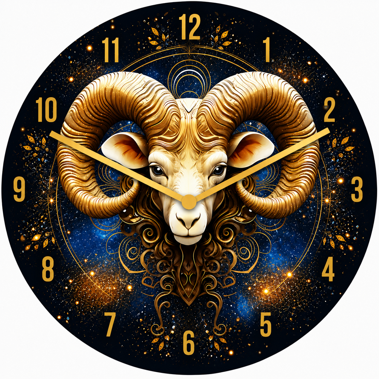 Made in Alzenau Lautlose Uhr MDF Acryl Motiv Sternzeichen WIDDER