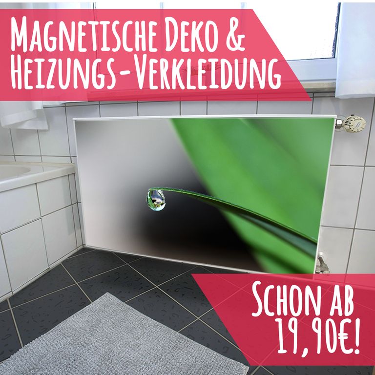Magnet Heizkörperverkleidung Heizkörperabdeckung Heizung Schutz Motiv Tropfen