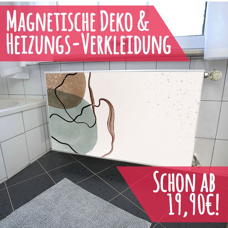 Magnet Heizkörperverkleidung Heizkörperabdeckung Heizung Schutz Motiv Lines