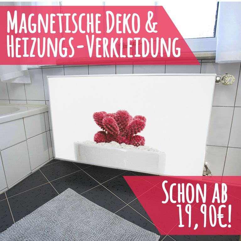 Magnet Heizkörperverkleidung Heizkörperabdeckung Heizung Schutz Motiv Kaktusgewächs