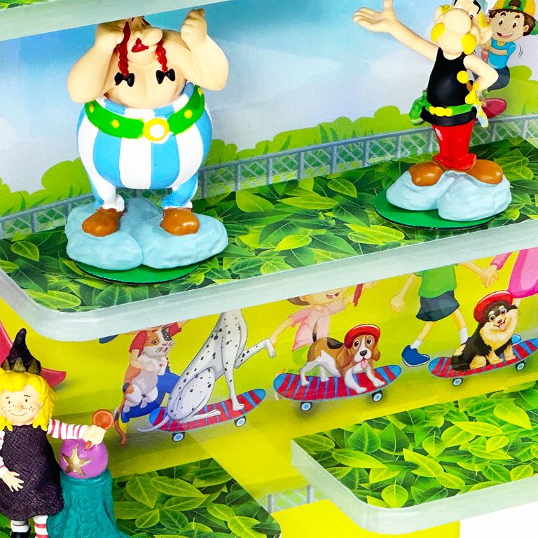 LED Regal Acryl in verschiedenen Motiven Zubehör für Tonie-Figuren und Toniebox Motiv Spielplatz Kinder