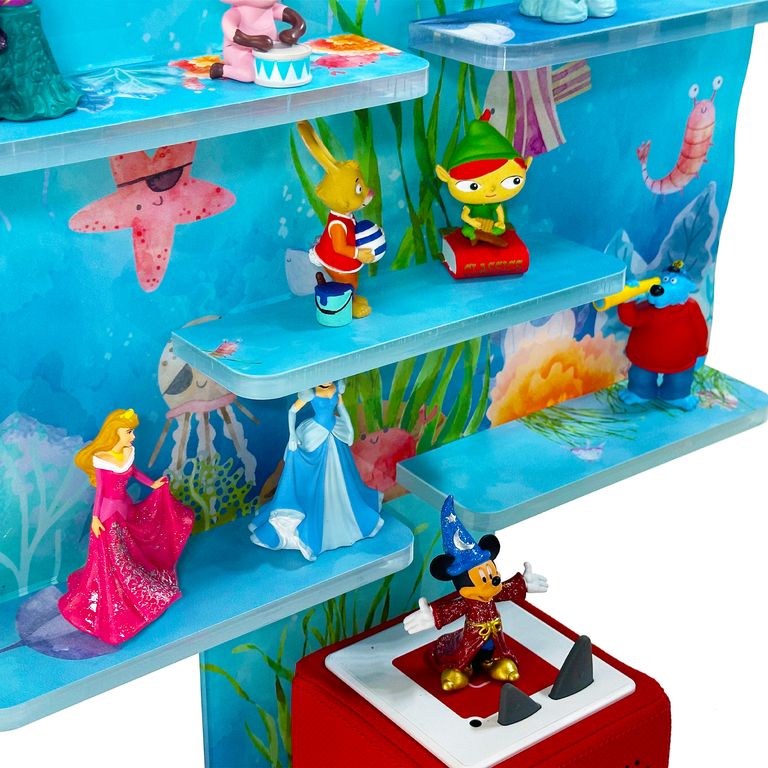 LED Regal Acryl in verschiedenen Motiven Zubehör für Tonie-Figuren und Toniebox Motiv Unterwasser Welt
