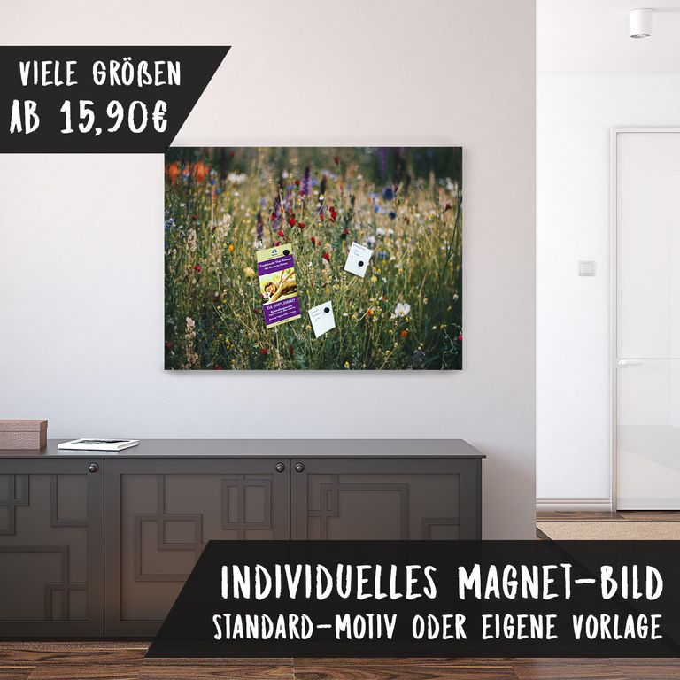 Magnetfolie Einzelbild - Hochwertiger Digitaldruck auf Magnetfolie Motiv Flowers