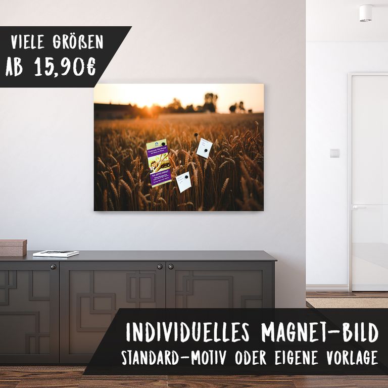 Magnetfolie Einzelbild - Hochwertiger Digitaldruck auf Magnetfolie Motiv Feld