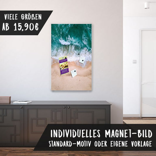 Magnetfolie Einzelbild - Hochwertiger Digitaldruck auf Magnetfolie Motiv Strand