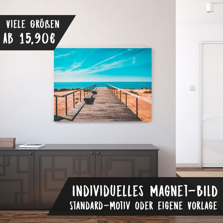Magnetfolie Einzelbild - Hochwertiger Digitaldruck auf Magnetfolie Motiv Steg