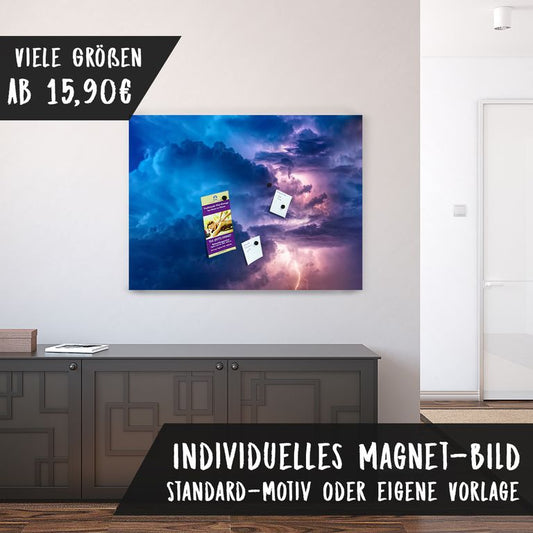 Magnetfolie Einzelbild - Hochwertiger Digitaldruck auf Magnetfolie Motiv Wolken