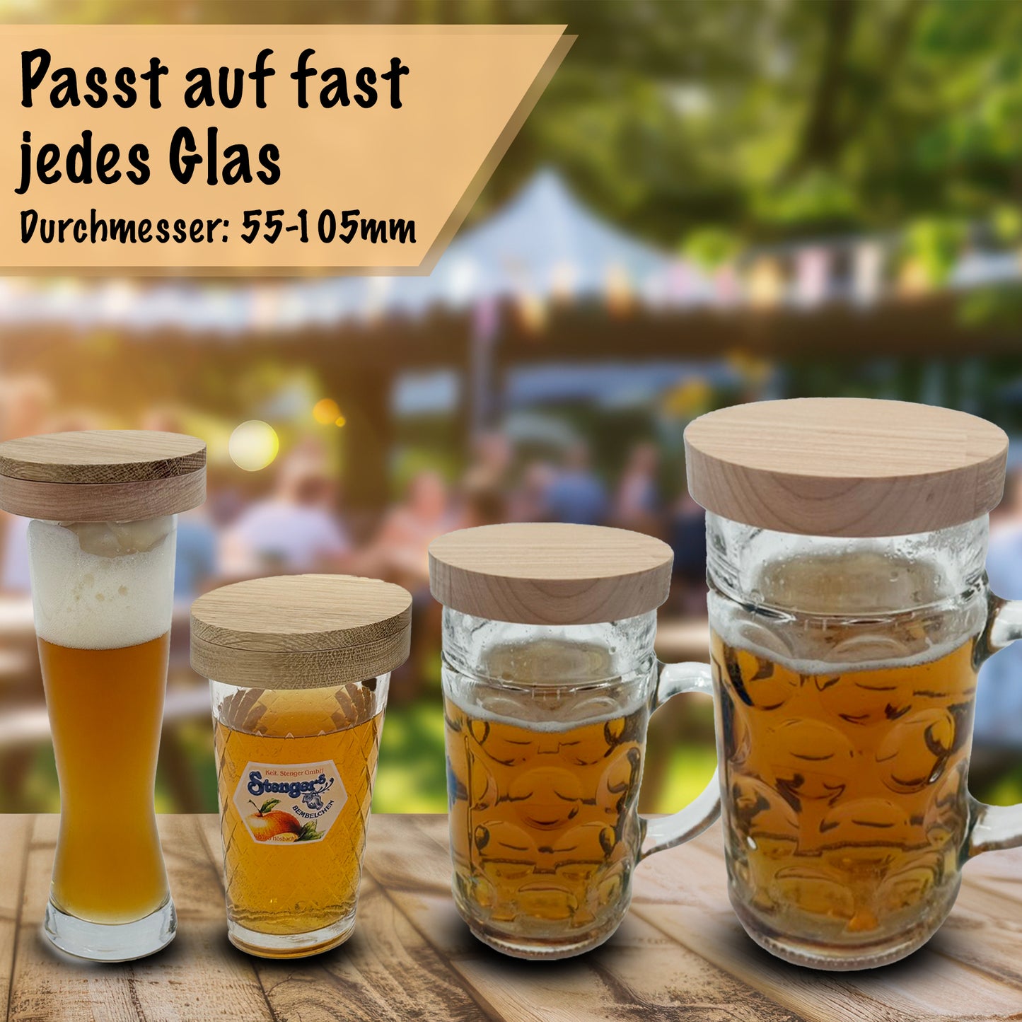 Bier Huat Bierdeckel Insektenschutz - Auch personalisiert
