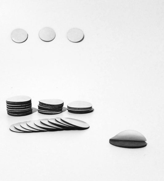 Magnet Punkt - Magnet-Klebeplättchen Rund selbstklebend 14mm Ø x 0,9mm