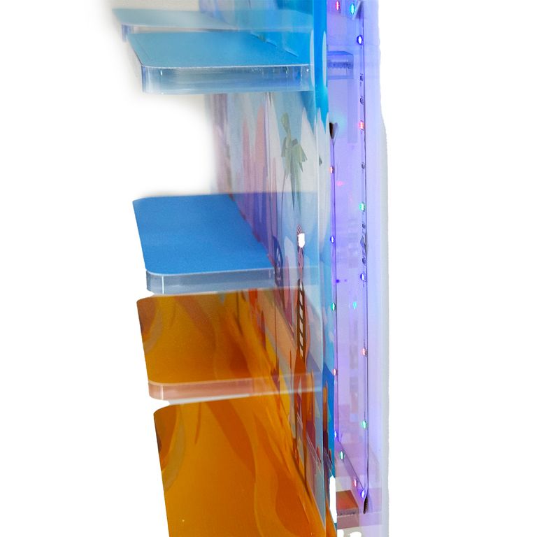 LED Regal Acryl in verschiedenen Motiven Zubehör für Tonie-Figuren und Toniebox Motiv Piraten Insel