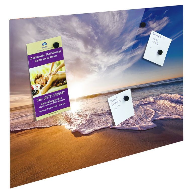 Bedrucktes Acrylglas als Magnetwand, Küchen-Hintergrund, Motiv California