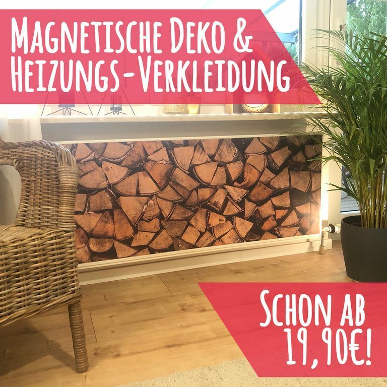 Magnet Heizkörperverkleidung Heizkörperabdeckung Heizungsverkleidung Heizkörper - Motiv Holz