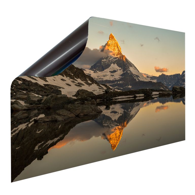 Bedruckte Magnetpinnwand Eisenfolie Whiteboard Magnetwand Motiv Gipfel