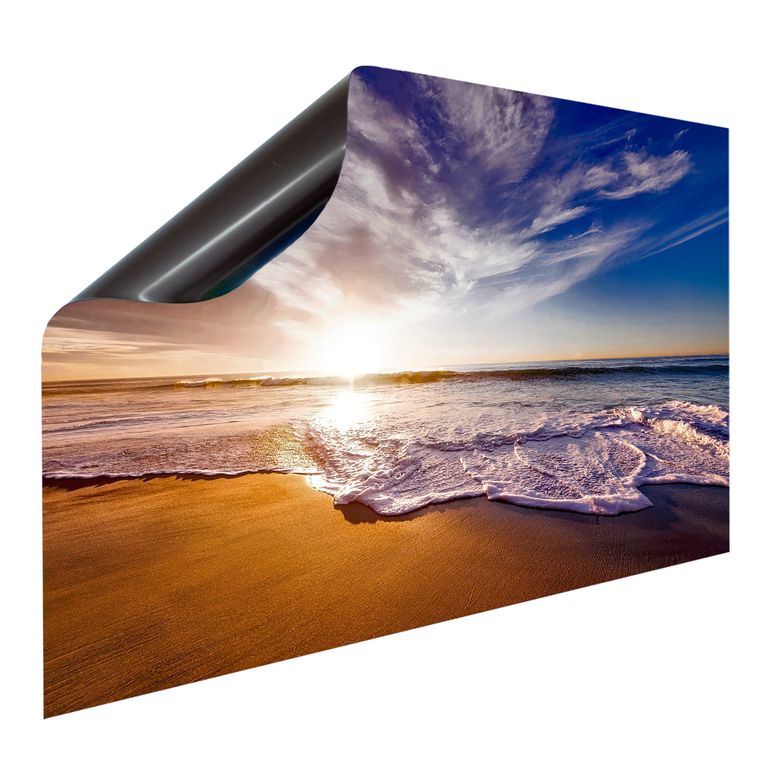 Bedruckte Magnetpinnwand Eisenfolie Whiteboard Magnetwand Motiv Sunset