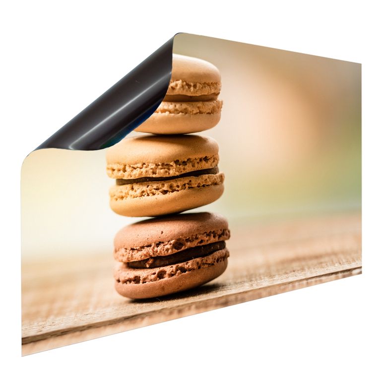 Bedruckte Magnetpinnwand Eisenfolie Whiteboard Magnetwand Motiv Macarons
