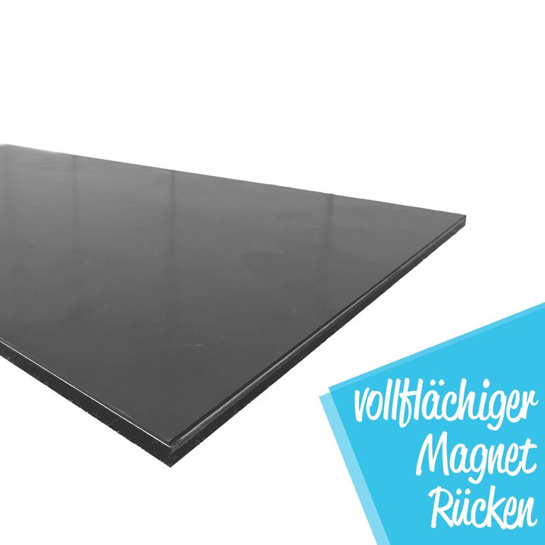 Inhaltstafel für Gefrierschrank, Gefriertruhe mit Magnetrücken aus Acryl 50x23cm