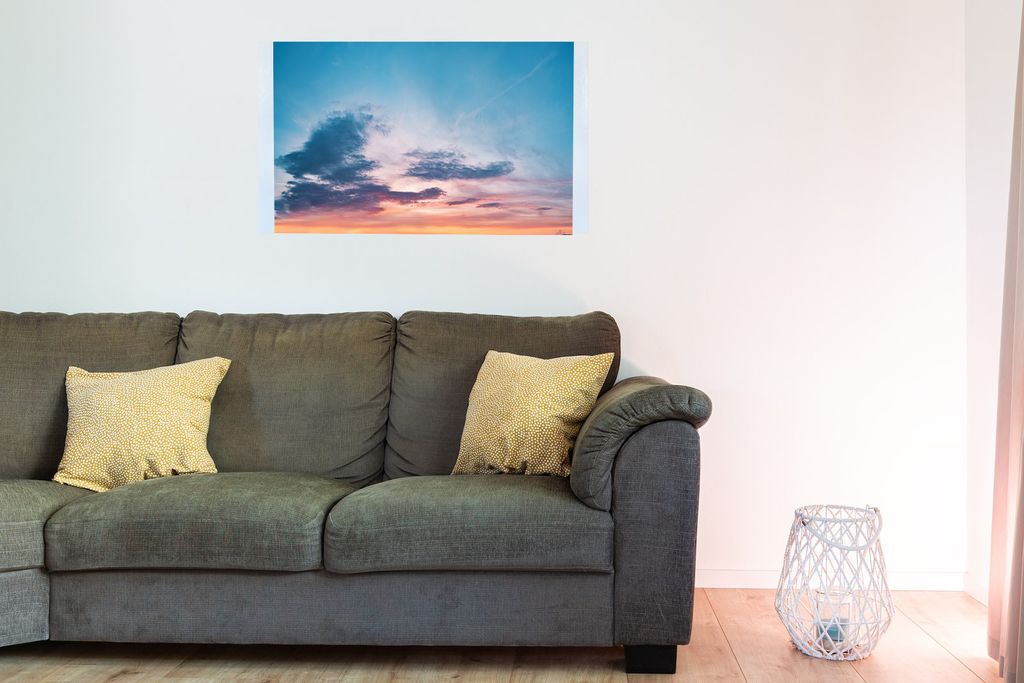 Bedruckte Magnetpinnwand Eisenfolie Whiteboard Magnetwand Motiv Bluesky