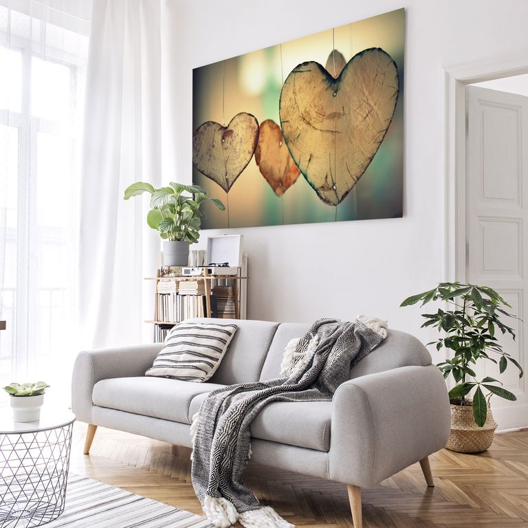Bedrucktes Acrylglas als Magnetwand, Küchen-Hintergrund, Motiv Heart