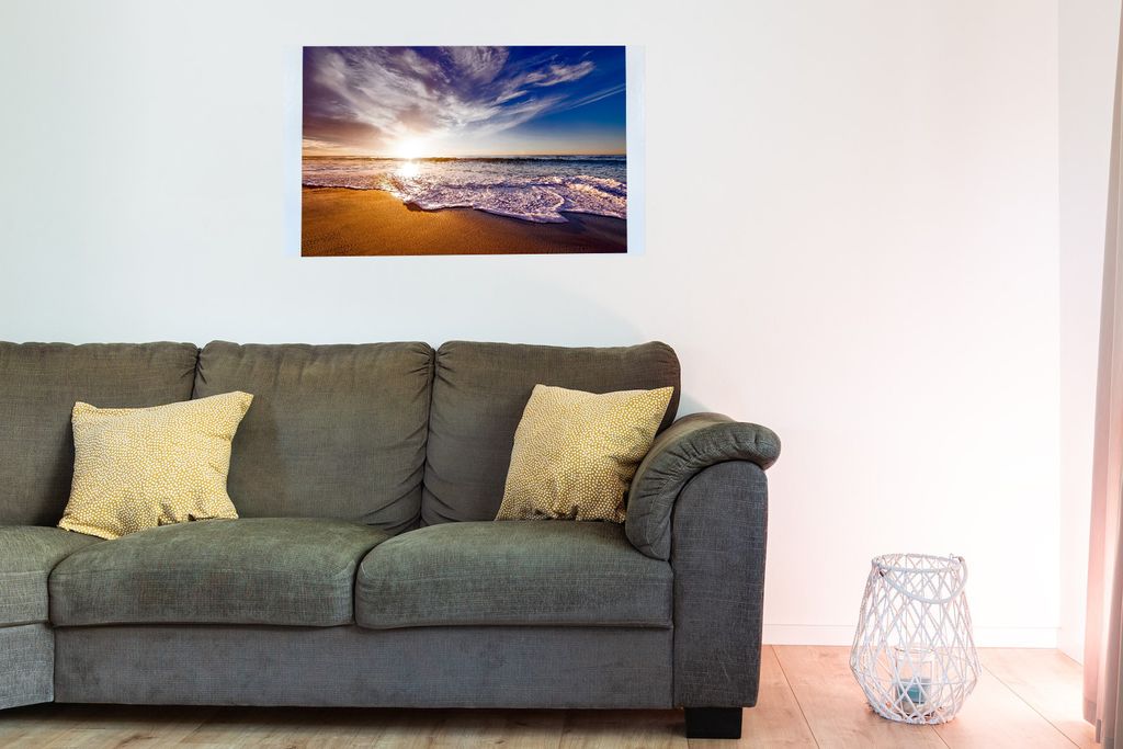 Bedruckte Magnetpinnwand Eisenfolie Whiteboard Magnetwand Motiv Sunset