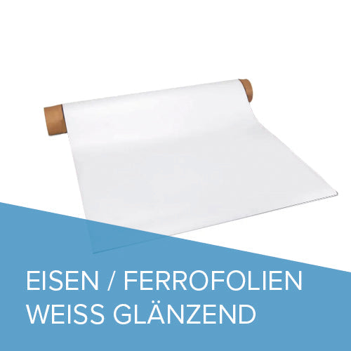 Ferrofolie Weiß Glänzend (Whiteboard-Effekt)
