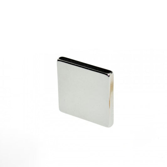 Neodym Quadermagnet 20mm x 20mm x 3mm N45 Nickel