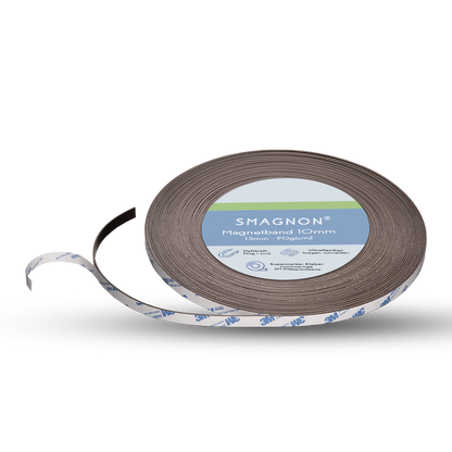 Ferrit-Magnetband selbstklebend Anisotrop - 1,5mm x Breite - Meterware