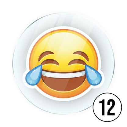 Memo Magnete aus Acryl mit aufgedruckten Emoji Smilies