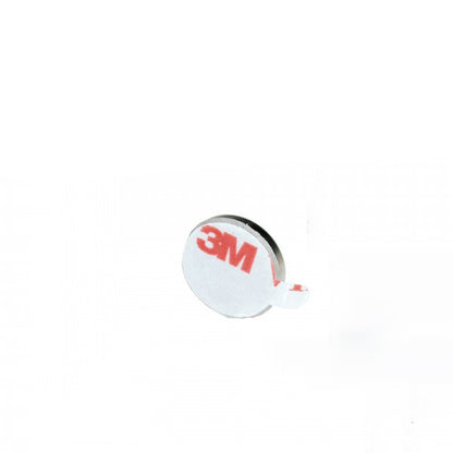 Neodym Scheibenmagnet Ø 12,0 x 2,0 mm N35 Nickel selbstklebend