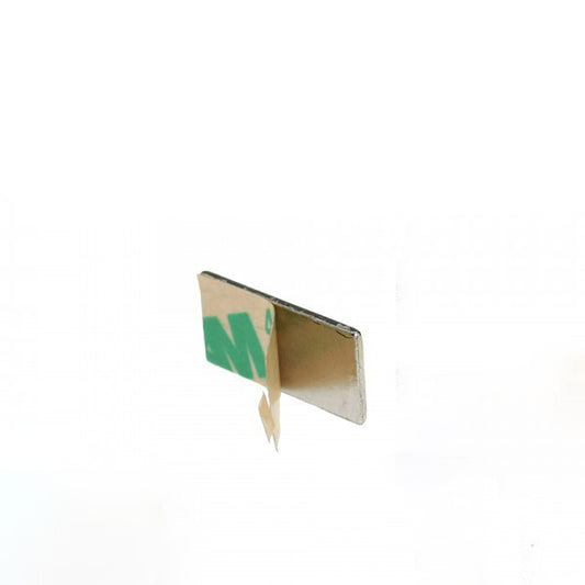 Neodym Quadermagnet 20,0 x 10,0 x 1,0 mm N45 Nickel selbstklebend
