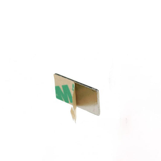 Neodym Quadermagnet 40,0 x 12,0 x 1,0 mm N35 Nickel selbstklebend