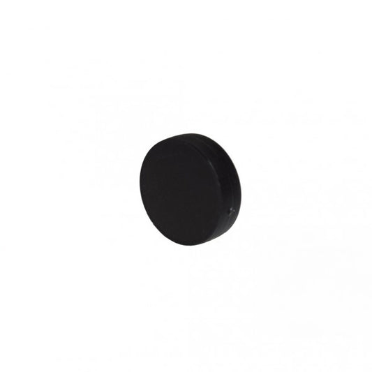 Neodym Magnet Ø 22,0 x 6,0 mm mit Kunststoffmantel schwarz